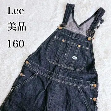 [ 미사용급 ] Lee 데님 오버롤 살로펫 사이즈 160 다크 네이비