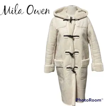 인기 Mila Owen 미라 오웬 무스탕 더플 코트