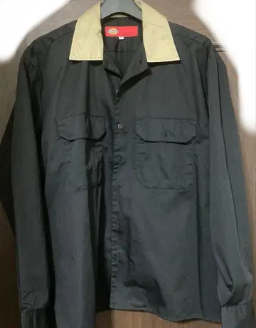 디키즈 워크 셔츠 바이컬러 와이드 TC 트윌 dickies