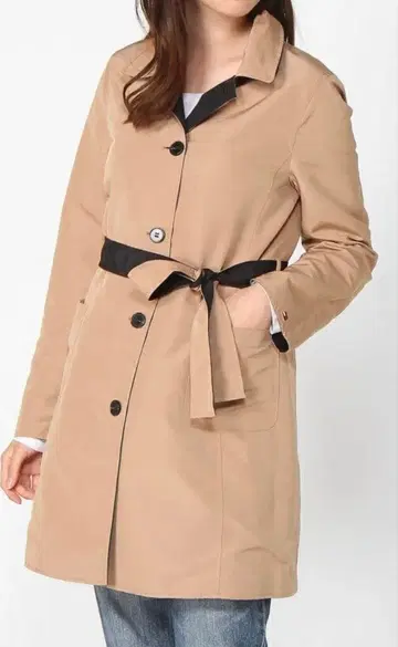 [새상품급] 타미힐피거 리버서블 트렌치코트 파우치 벨트 S