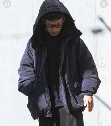 WIDE DAD DOWN PARKA 다운 네이비 2