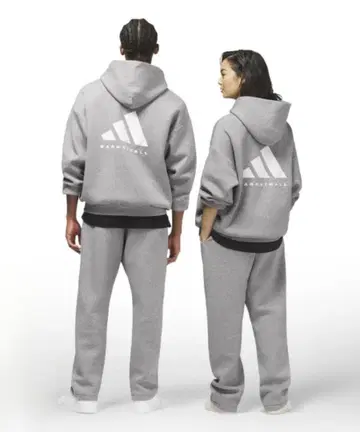 [ 새상품 ] ADIDAS BASKETBALL 헤더 후드티 후디 그레이