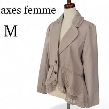 [새상품급] axes femme 엑시즈팜 레이스 프릴 테일러드 자켓