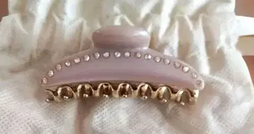 acca 헤어 클립 베이지 M 사이즈