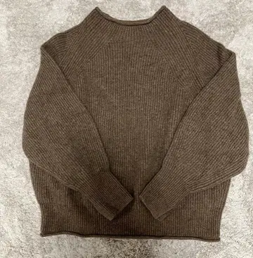 SHIPS 브라운 리브 스웨터
