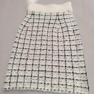 새상품 프레이 아이디 트위드 니트 미들 스커트 프리