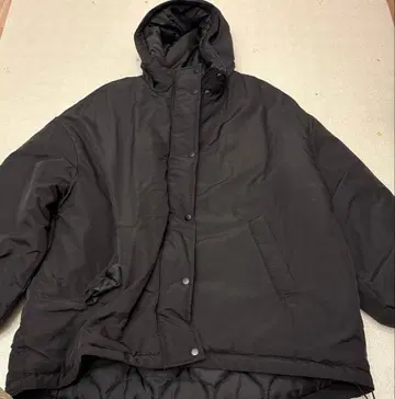 DISCOAT 디스코트 web 한정판 충전솜 몬스터 후드티 블랙 M