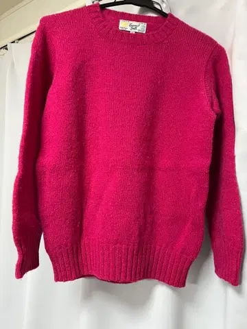 [ 새상품급 ] Lowrence J Smith 핑크 울 스웨터 영국제