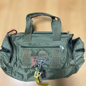 남성용 드럼형 보스턴 백 그린