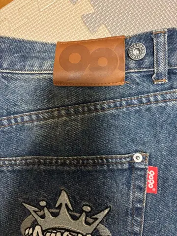 9090 데님 팬츠 NINETY 자수 새상품급