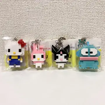[ 미개봉 새상품 ] n-fig 나노 블록 키링 ( 산리오 4종 세트 )