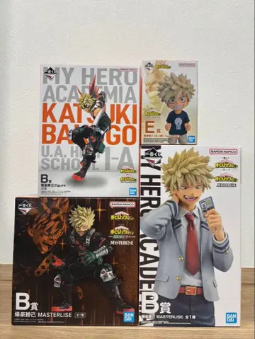 나의 히어로 아카데미아 제일복권 바쿠고 카츠키 피규어 4체 세트