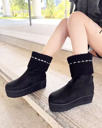 cherimi 통굽 비쥬 어그 부츠