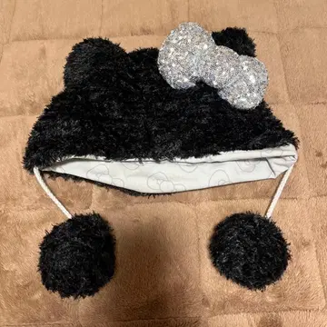 usj 유니버셜 키티 모자 팬캡 헬로키티 블랙