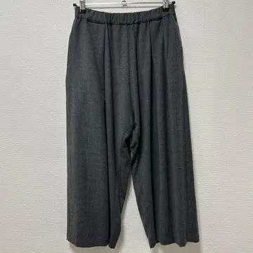 mizuiro ind 울 이지 팬츠 그레이 사루엘 팬츠