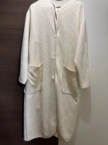 온워드 newans 퀼팅 롱 코트