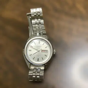 SEIKO 자동 태엽 시계 실버 방수