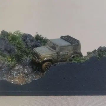 오프로드 디오라마 [ 비가 남은 길 ]