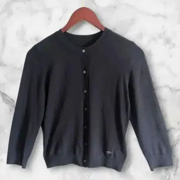 새상품급 폭시 가디건 겉옷 외출 크루넥 겨울 네이비 M