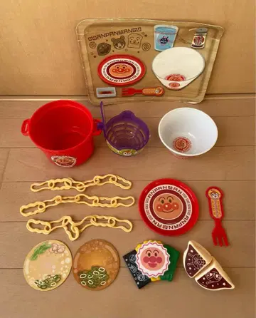 호빵맨 물 털기 챠챠! 라면 세트 중고