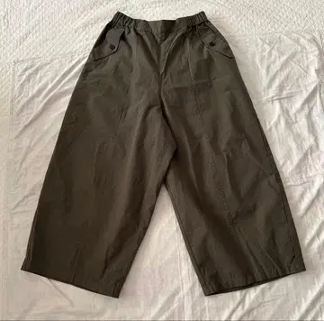 워크 배럴 팬츠 사만사 모스모스 다보팬 와이드 팬츠 내추럴 계열