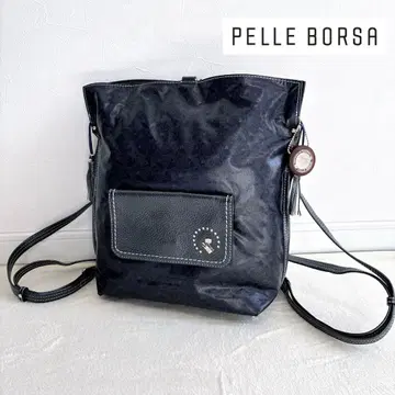새상품급 PELLE BORSA 페레볼사 3way 숄더 백팩 경량