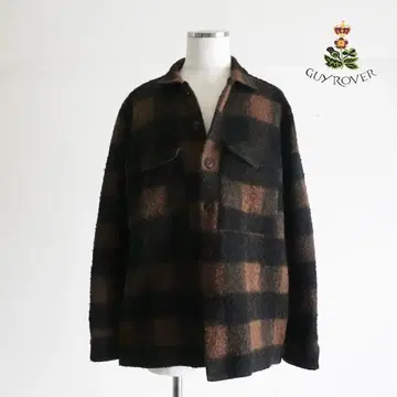 [이탈리아제] GUY ROVER CPO 울 셔츠 브라운 XL