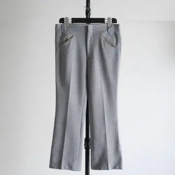 1980s Allen 웨스턴 트라우저 그레이 USA 플레어 팬츠