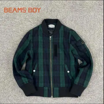 세일 중(본문 기재) BEAMS BOY MA-1 블랙워치 S 상당