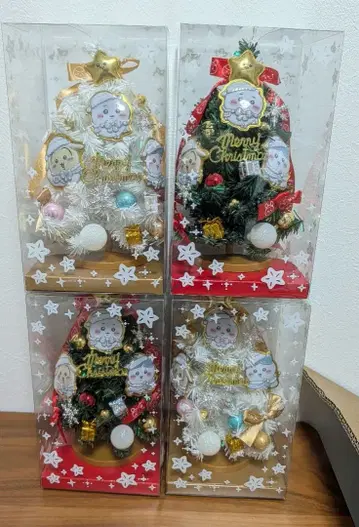 치이카와 (먼작귀) 크리스마스 트리 4개 세트