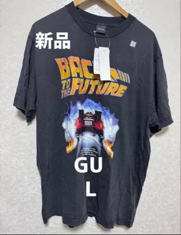 [새상품] GU 그래픽T셔츠 (백 투 더 퓨처)