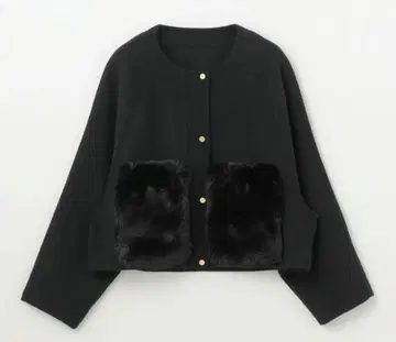 완판 그레이스 콘티넨탈 퍼 포켓 리버 자켓