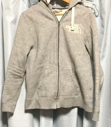 THE NORTH FACE 그레이 후드 부착 후드티