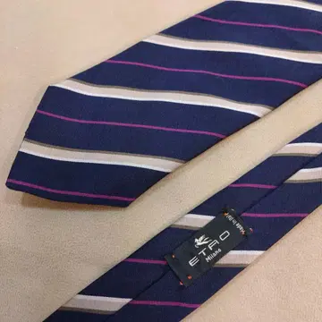 ETRO 넥타이 네이비 스트라이프