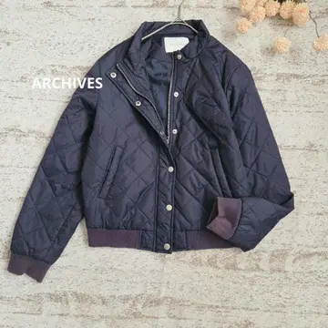ARCHIVES 퀼팅 지퍼 블루종 네이비 [ M ]