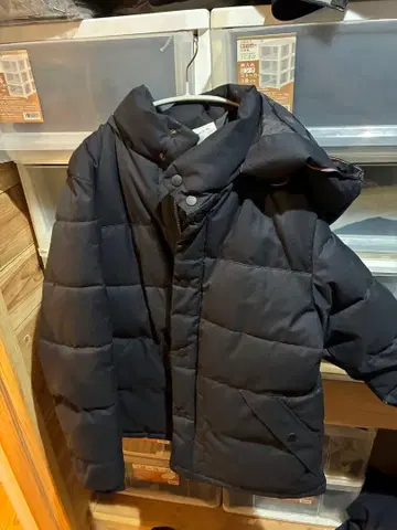 [거의 미사용] 네이비 다운 자켓 L THE SHOP TK