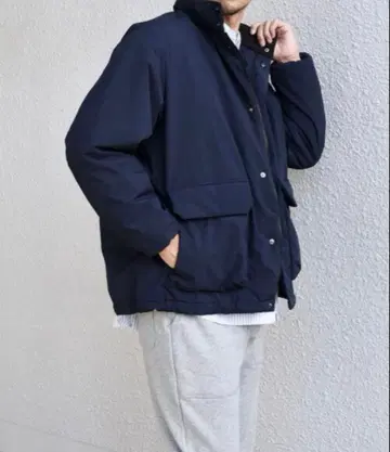 블루종 아우터 SHIPS any: [ 발수 방풍 등 ] 다기능 충전솜