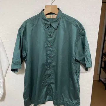 [실내 시착만 한 상품] 나노 유니버스 셔츠 M 사이즈 그린 코튼