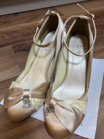 에메 파티 하이힐 골드 M