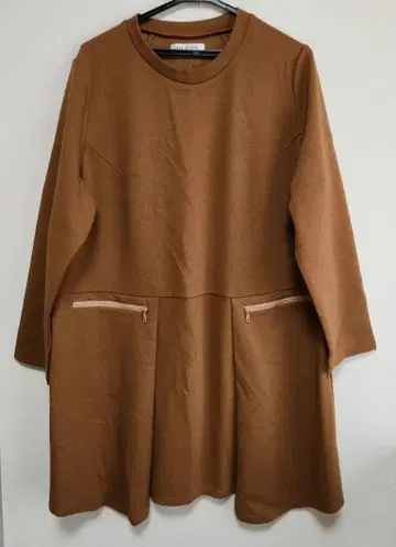 3L 튜닉 원피스 브라운 hiromi yoshida