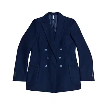 m's braque 엠즈블랙 더블 자켓 네이비 울 실크