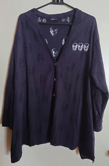 WORLD WIDE LOVE! 월드와이드 러브 해골 시스루 패턴 가디건