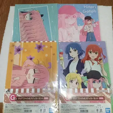 봇치 더 록! 제일복권 G상 클리어 파일&스티커 4종류