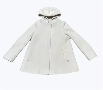 Khaju 카 코트 36 아이보리 계열 후드 탈부착 가능 숏 기장