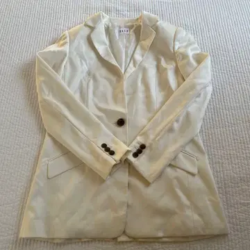 ELLE 아이보리 싱글 자켓 size 40 M-L 상당