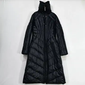 margi nalia 타무라 부품 롱 다운 코트 맥시 길이 블랙 XL