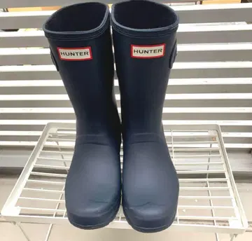 HUNTER 레인부츠 장화 네이비