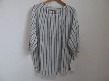 스트라이프 보트넥 반팔 셔츠