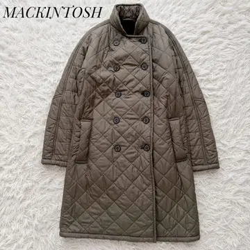 MACKINTOSH 퀼팅 롱 자켓 보아 안감 더블 브레스트 34