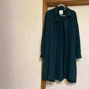 Lui's 다크 그린 롱 셔츠